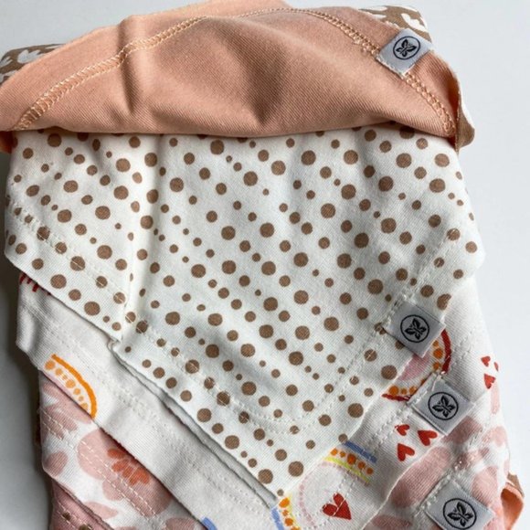 Honest Company Bandana Drool Bibs Reversible Girl - Picture 3 of 9